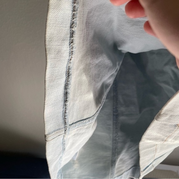 Blank NYC Give Way My Heart light wash denim cut out mini dress - Picture 10 of 11